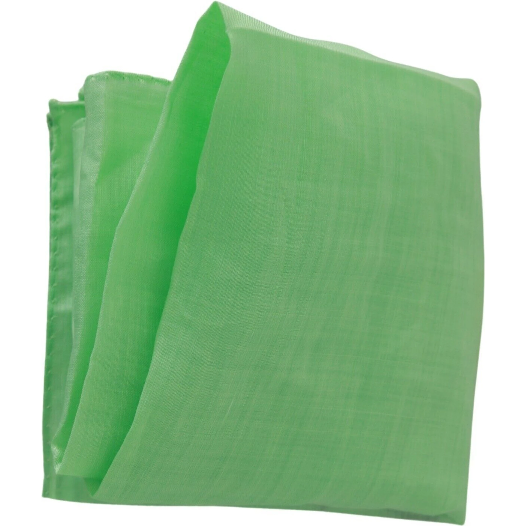 Apple Green Linen Square Foulard Head Wrap Scarf