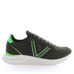 Green Polyester Sneaker