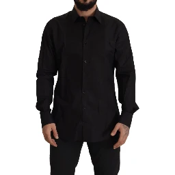 Black GOLD Slim Fit Tuxedo Dress Shirt