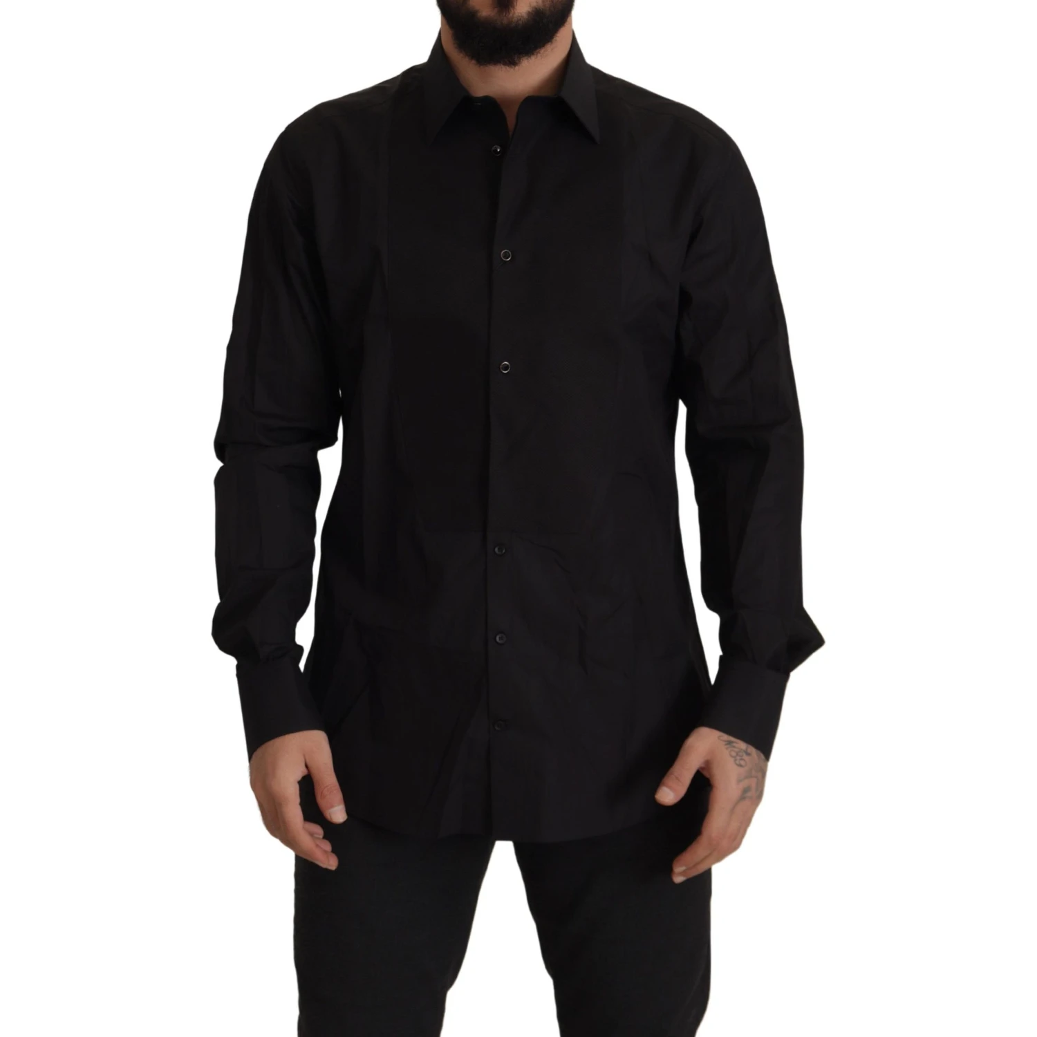 Black GOLD Slim Fit Tuxedo Dress Shirt