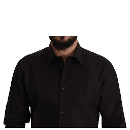 Black GOLD Slim Fit Tuxedo Dress Shirt