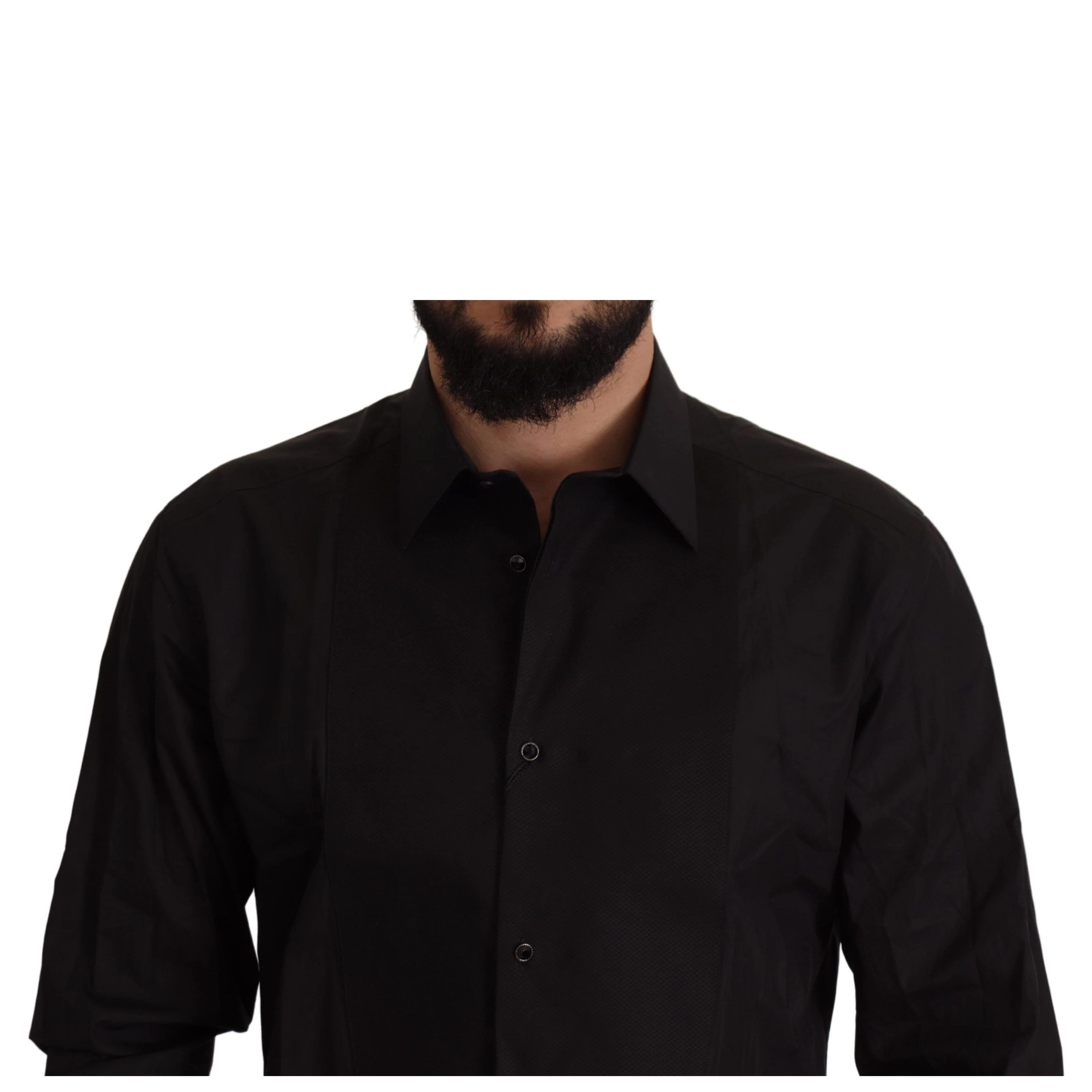 Black GOLD Slim Fit Tuxedo Dress Shirt