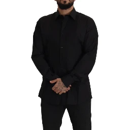 Black GOLD Slim Fit Tuxedo Dress Shirt