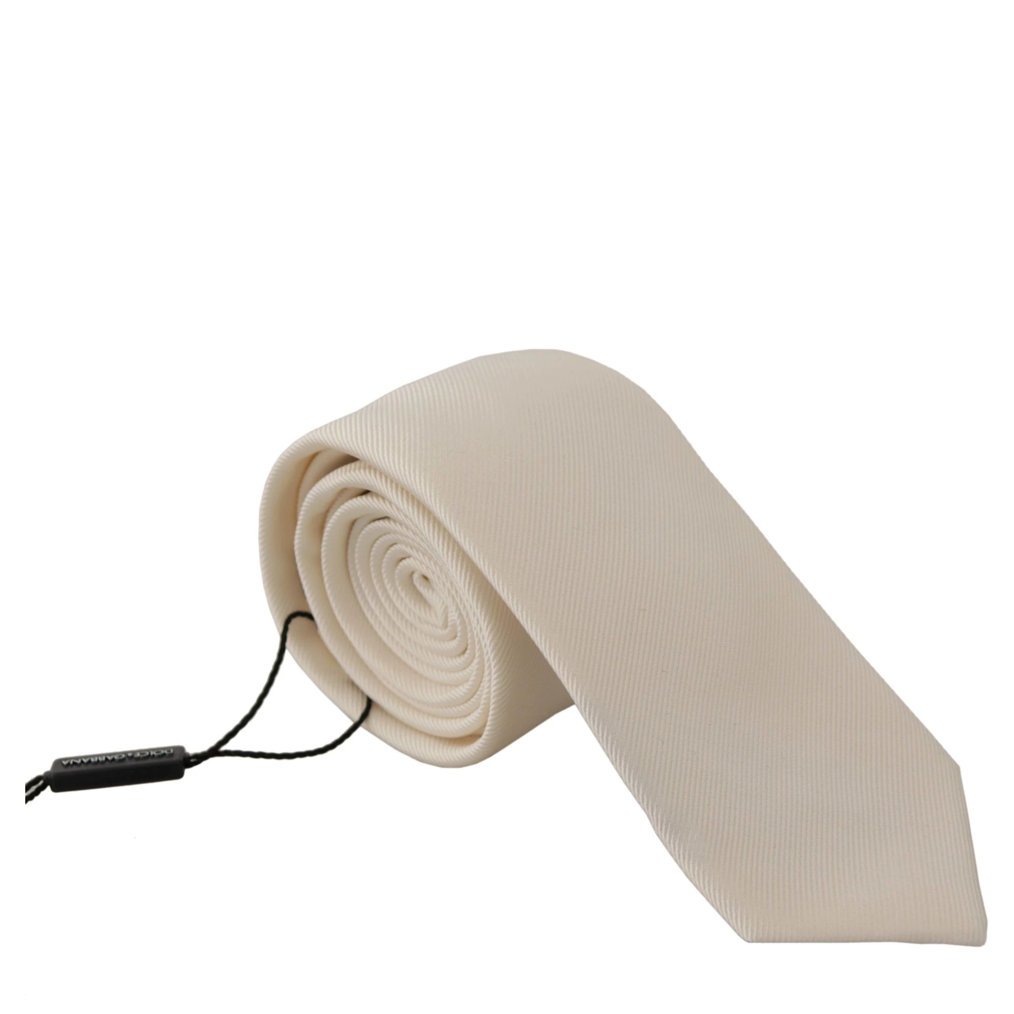 Off-White 100% Silk Slim Adjustable  Accessory Necktie