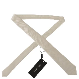 Off-White 100% Silk Slim Adjustable  Accessory Necktie