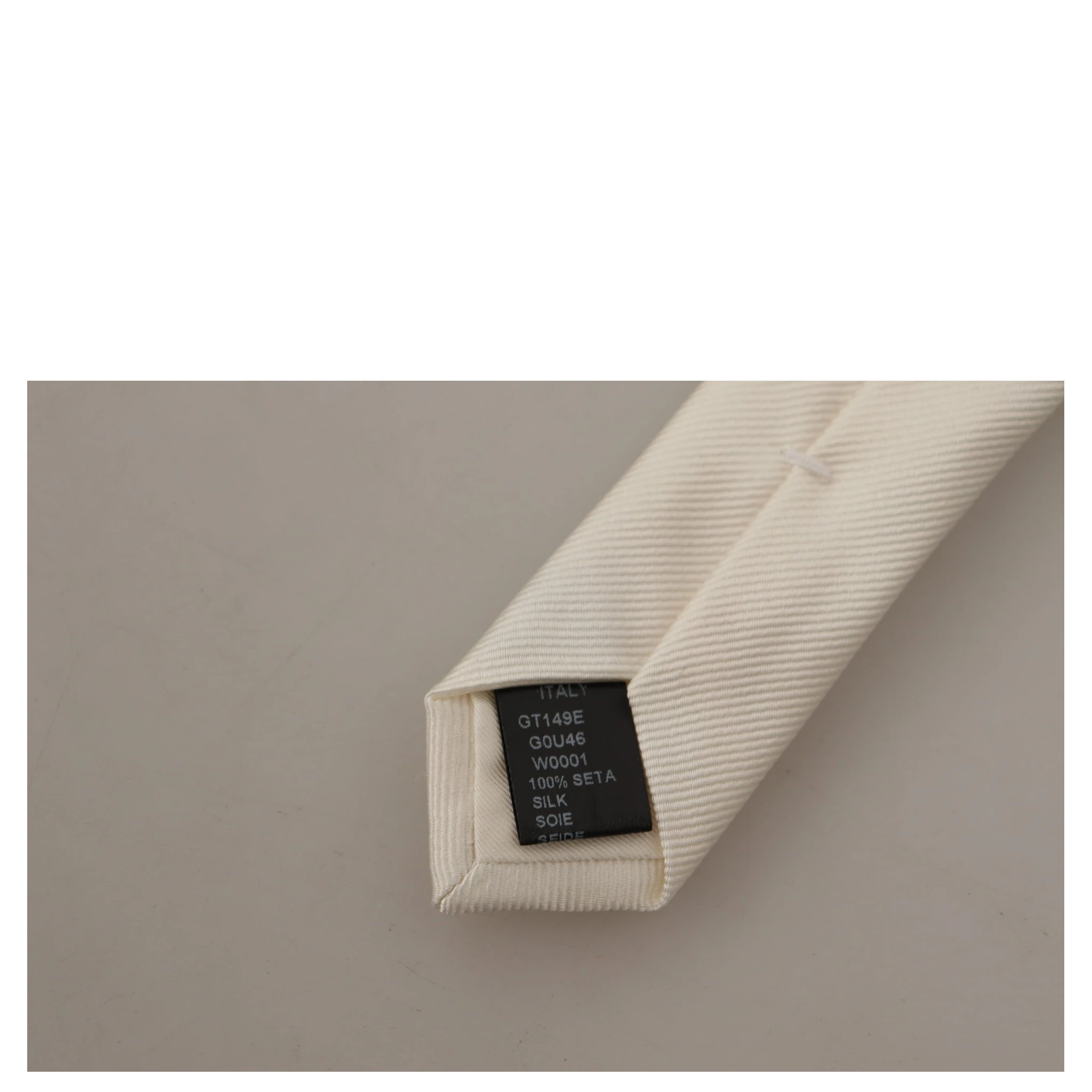 Off-White 100% Silk Slim Adjustable  Accessory Necktie