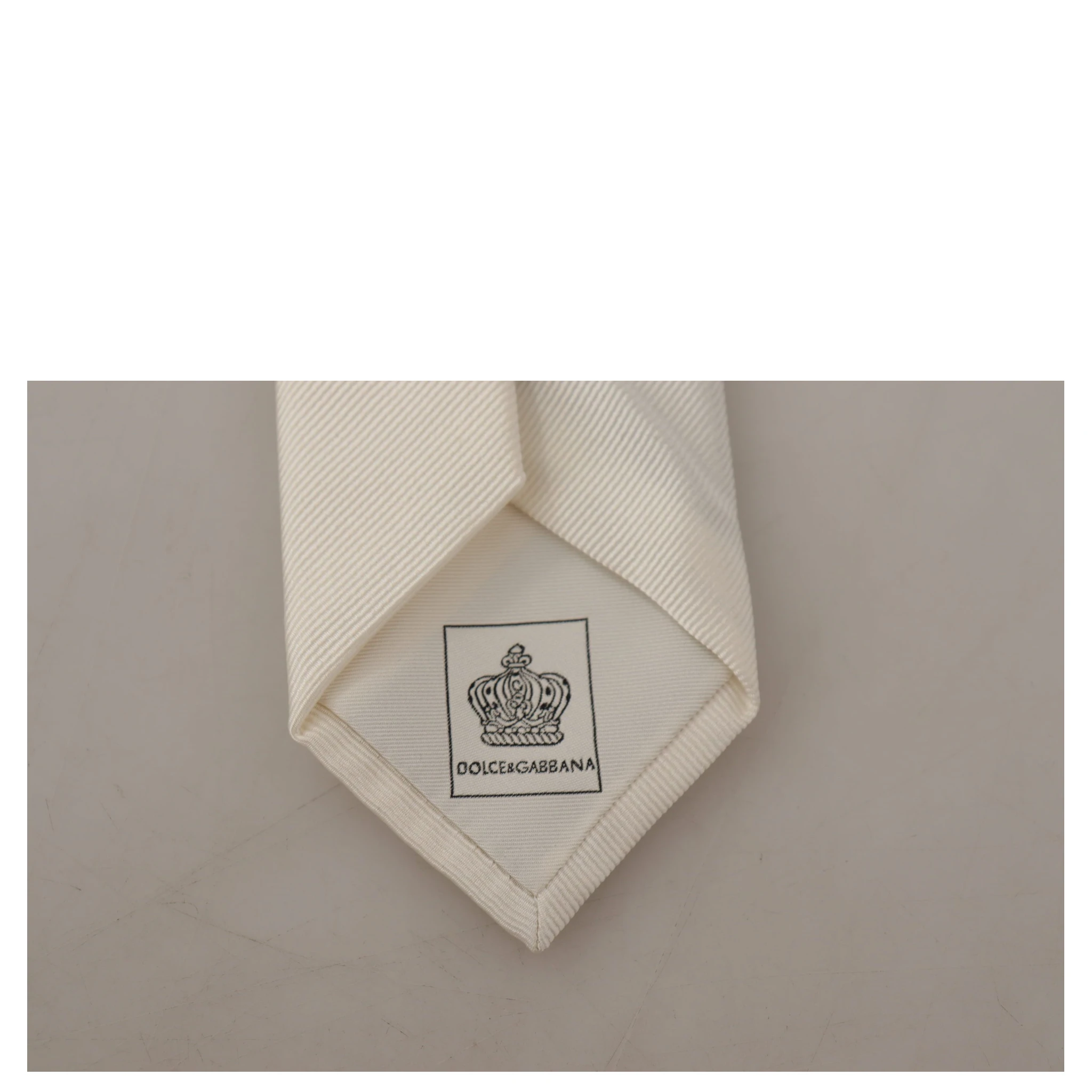 Off-White 100% Silk Slim Adjustable  Accessory Necktie