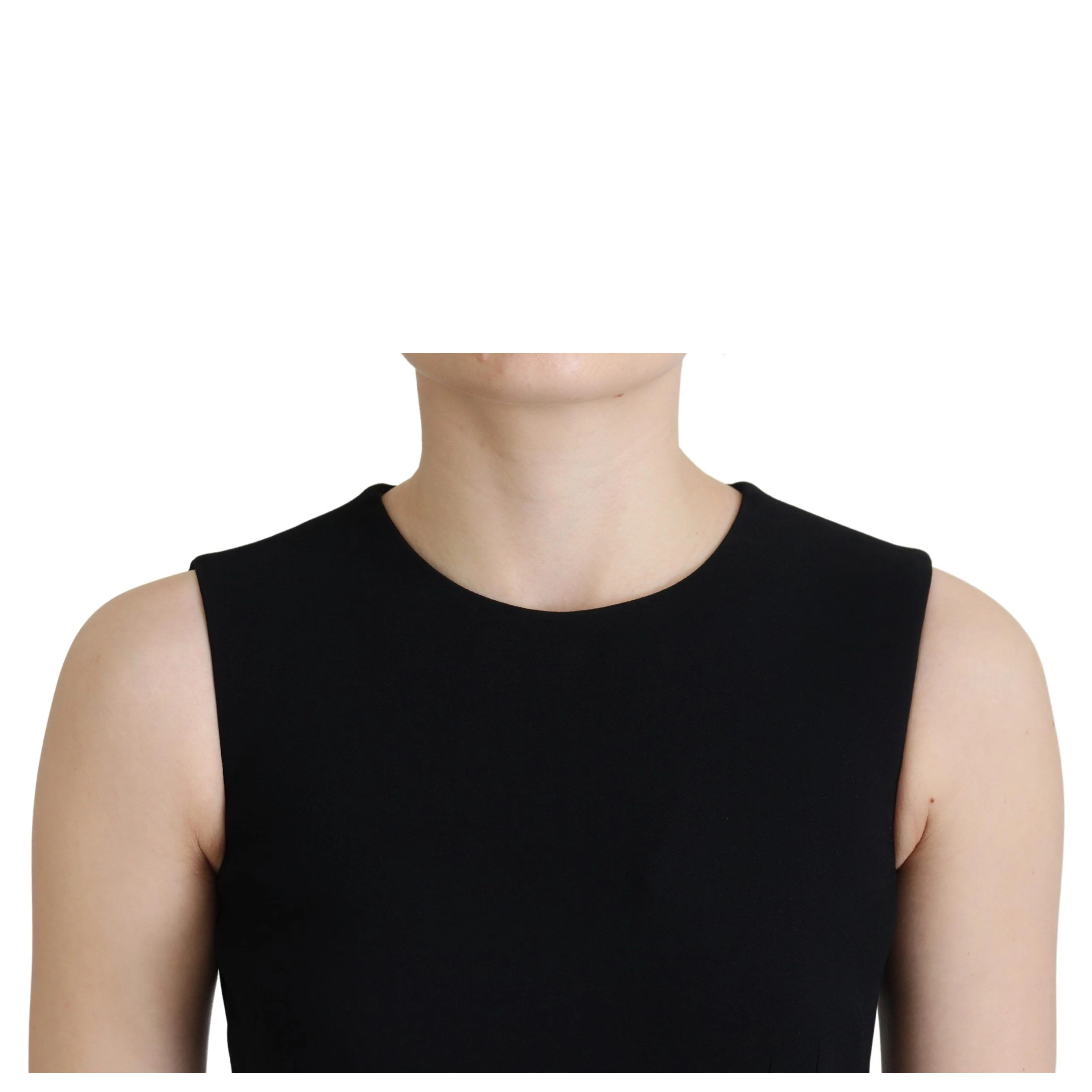Black Dress Sheath Flare Viscose Dress