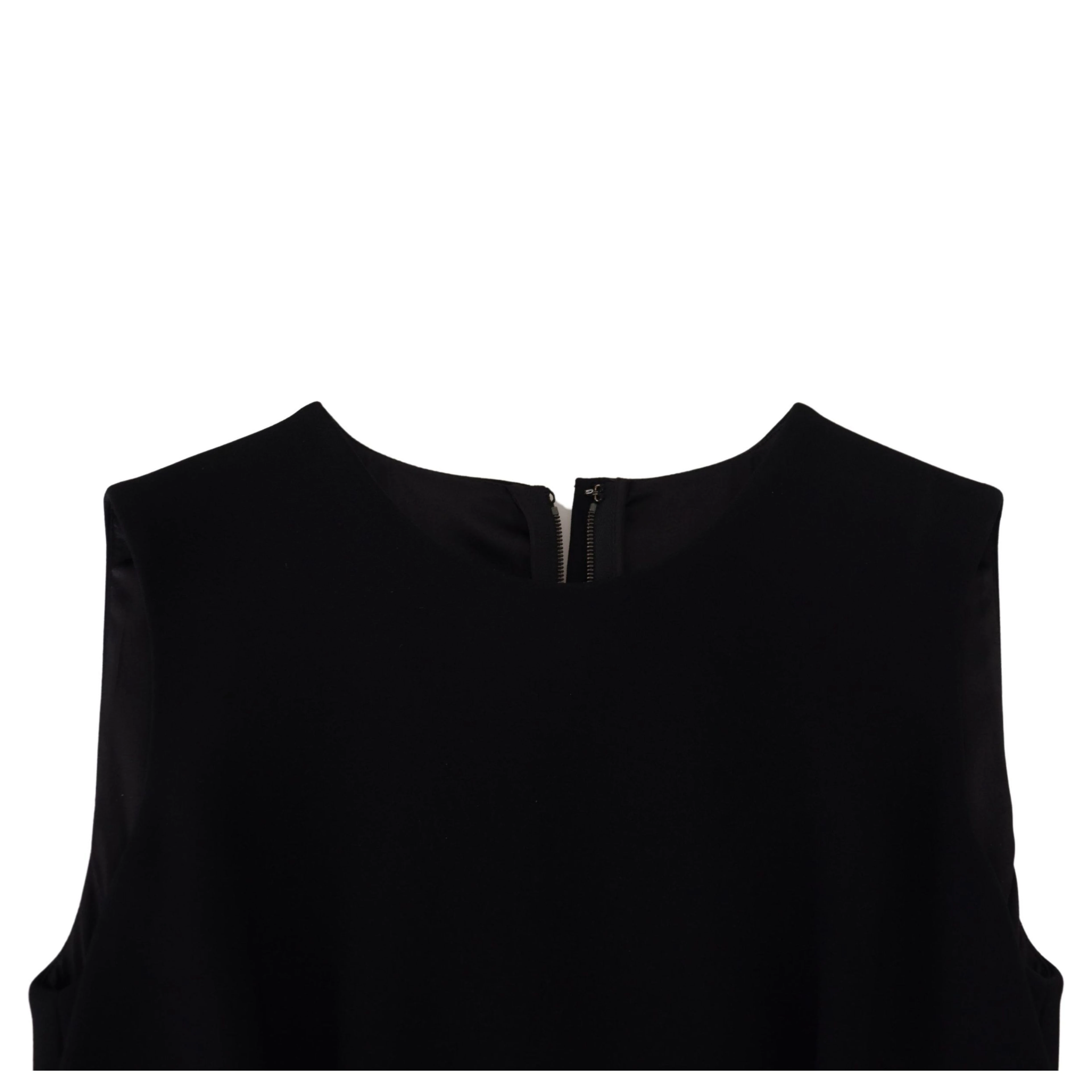 Black Dress Sheath Flare Viscose Dress
