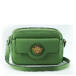 Mint Green Calf Leather Camera Shoulder Bag
