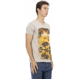 Beige Cotton T-Shirt