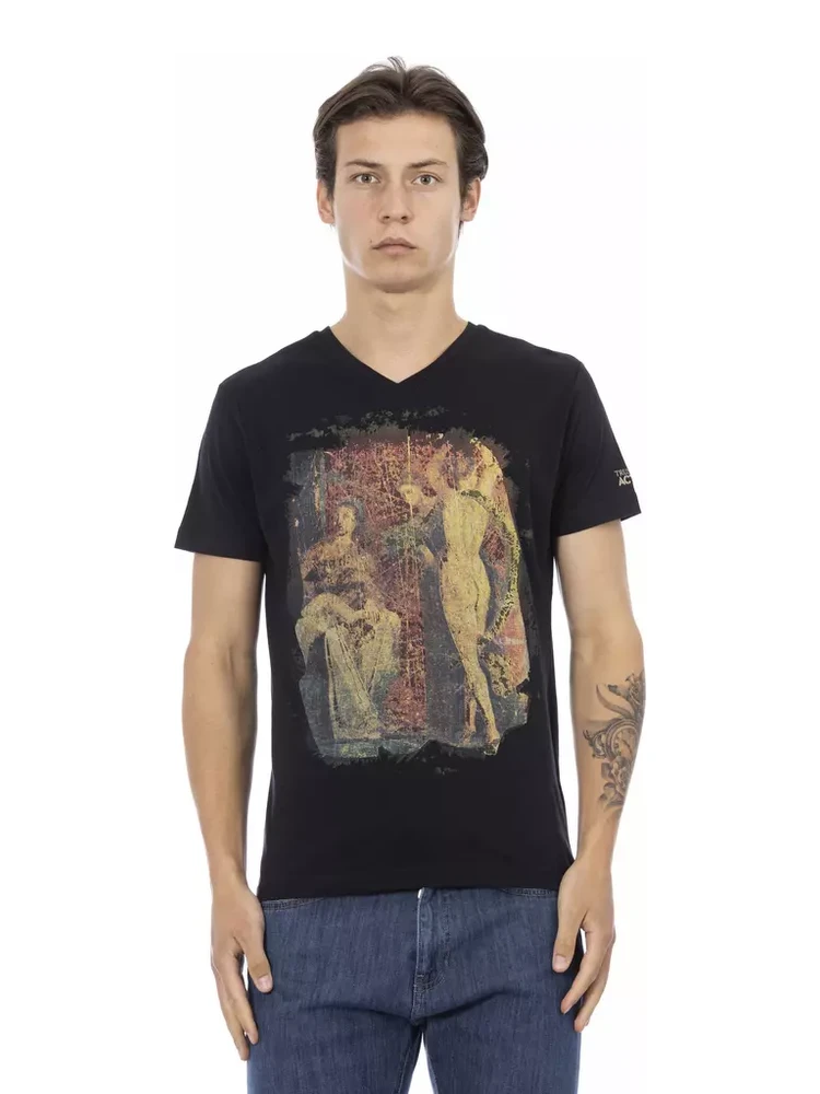 Black Cotton T-Shirt