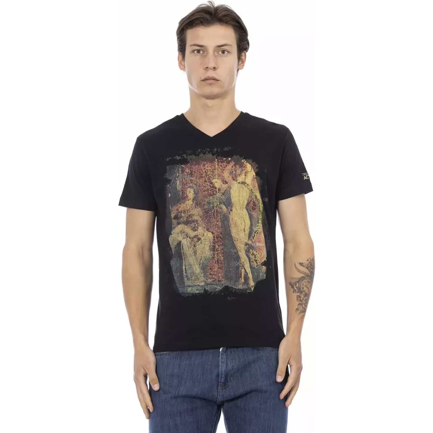 Black Cotton T-Shirt