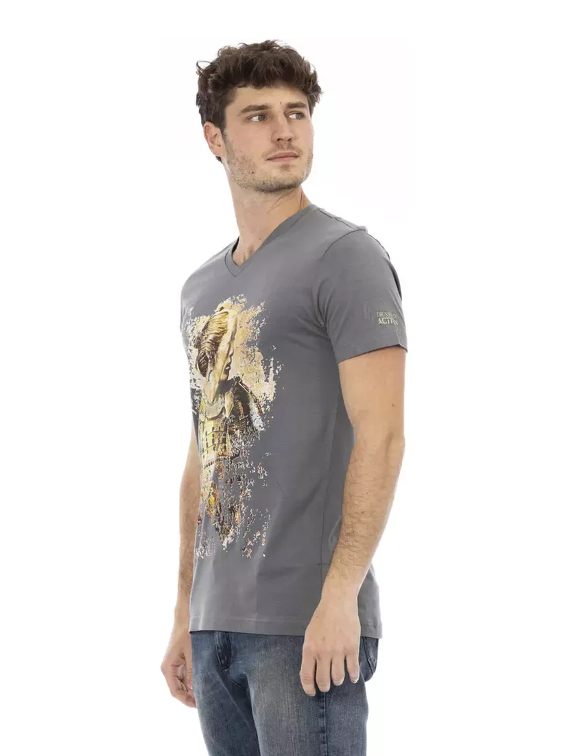 Gray Cotton T-Shirt