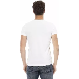 تي شيرت قطني أبيض