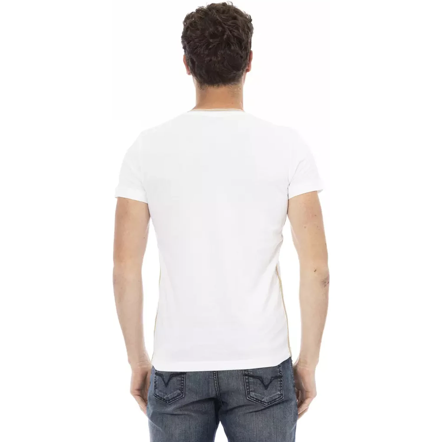 تي شيرت قطني أبيض