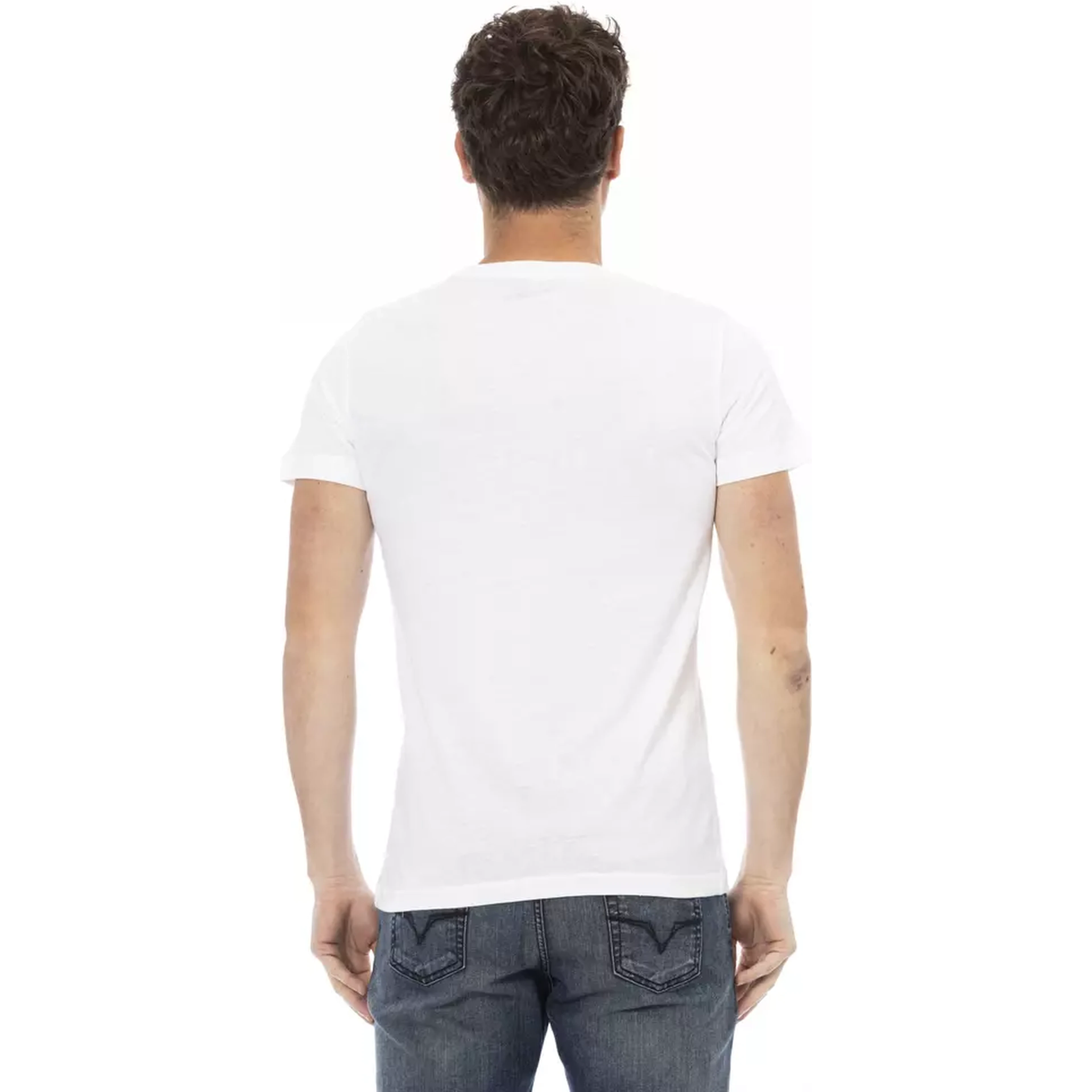 تي شيرت قطني أبيض