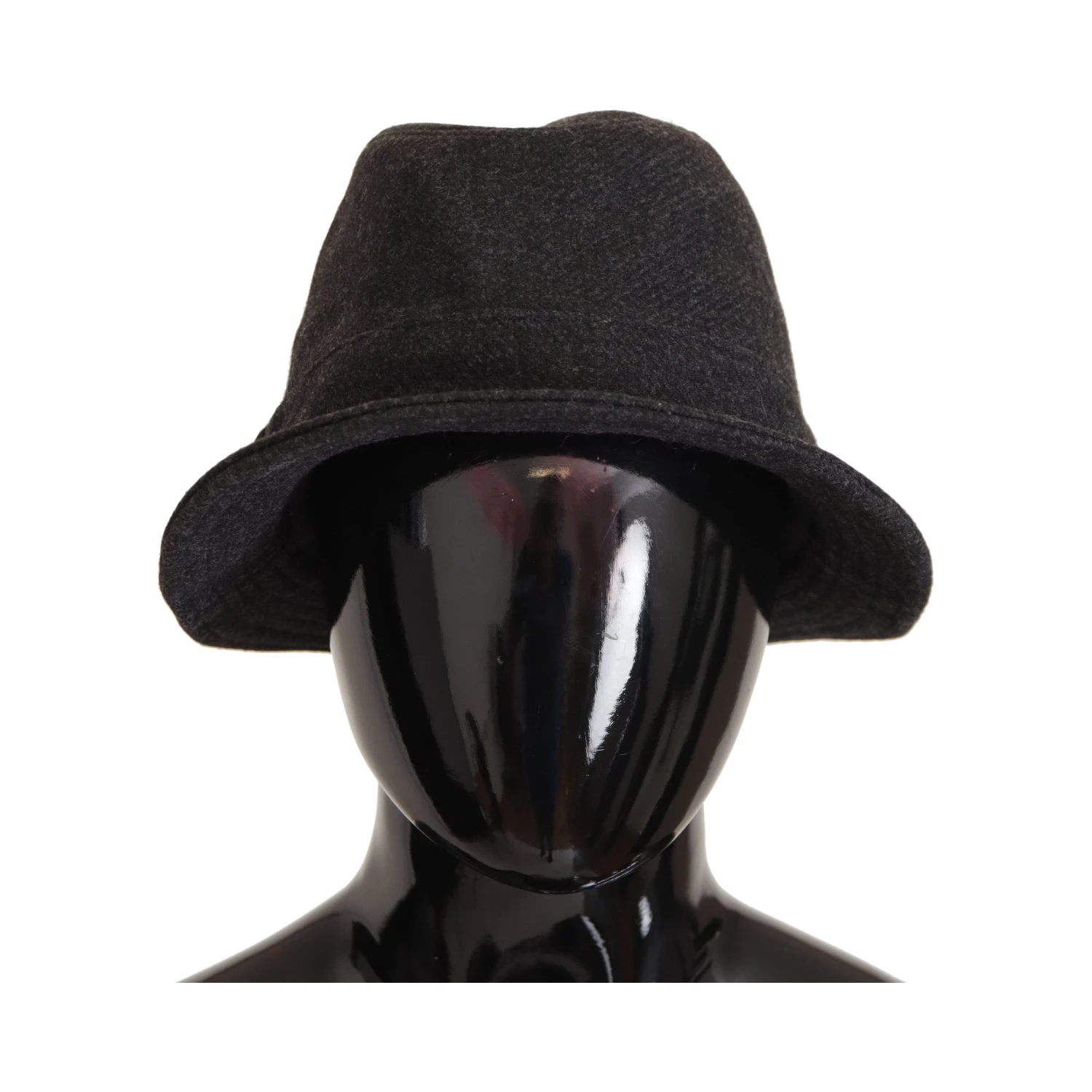 Gray Virgin Wool Logo Fedora Trilby Cappello Hat