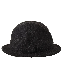 Gray Virgin Wool Logo Fedora Trilby Cappello Hat