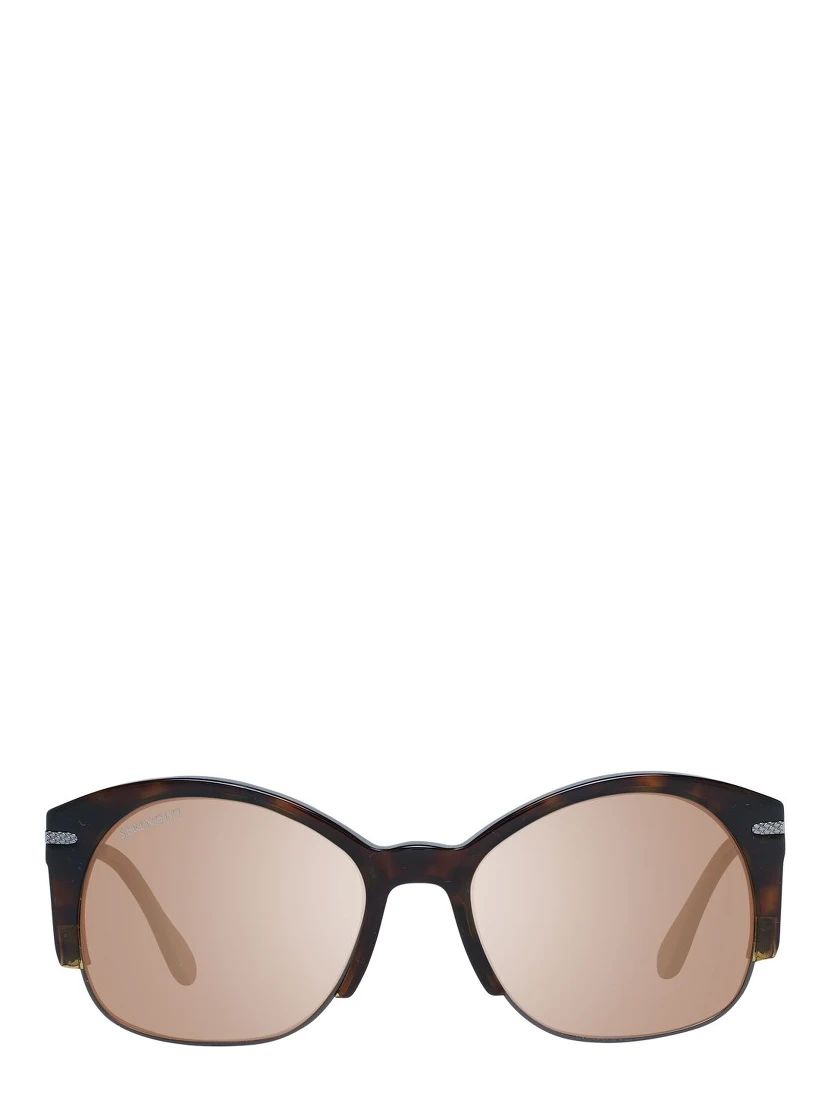 Brown Acetate & Metal Sunglasses