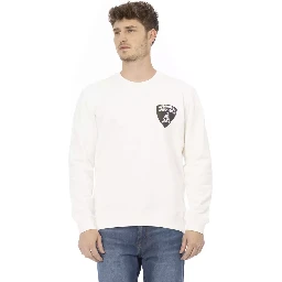 كنزة قطنية بيضاء