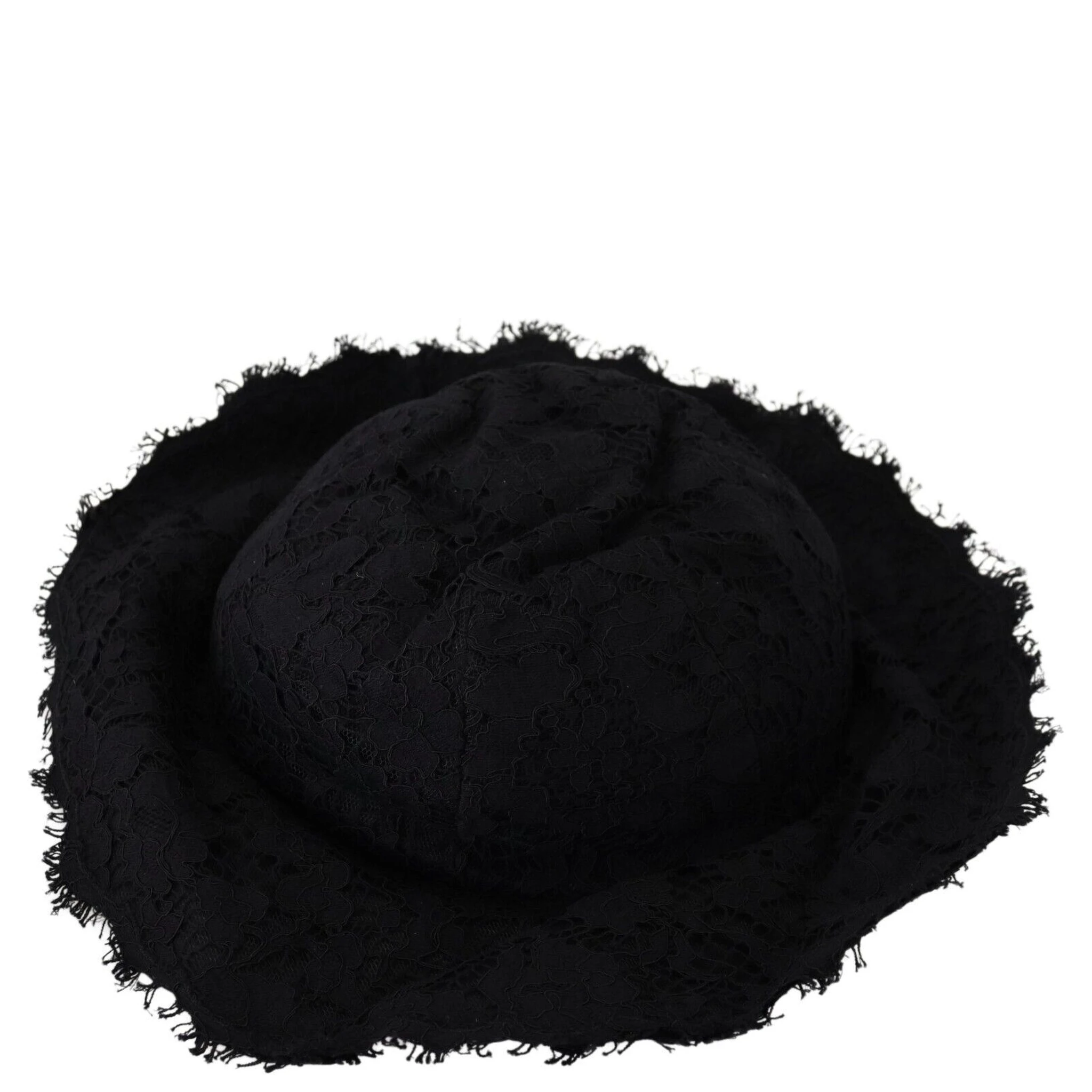 Black Cotton Wide Brim Shade Hat