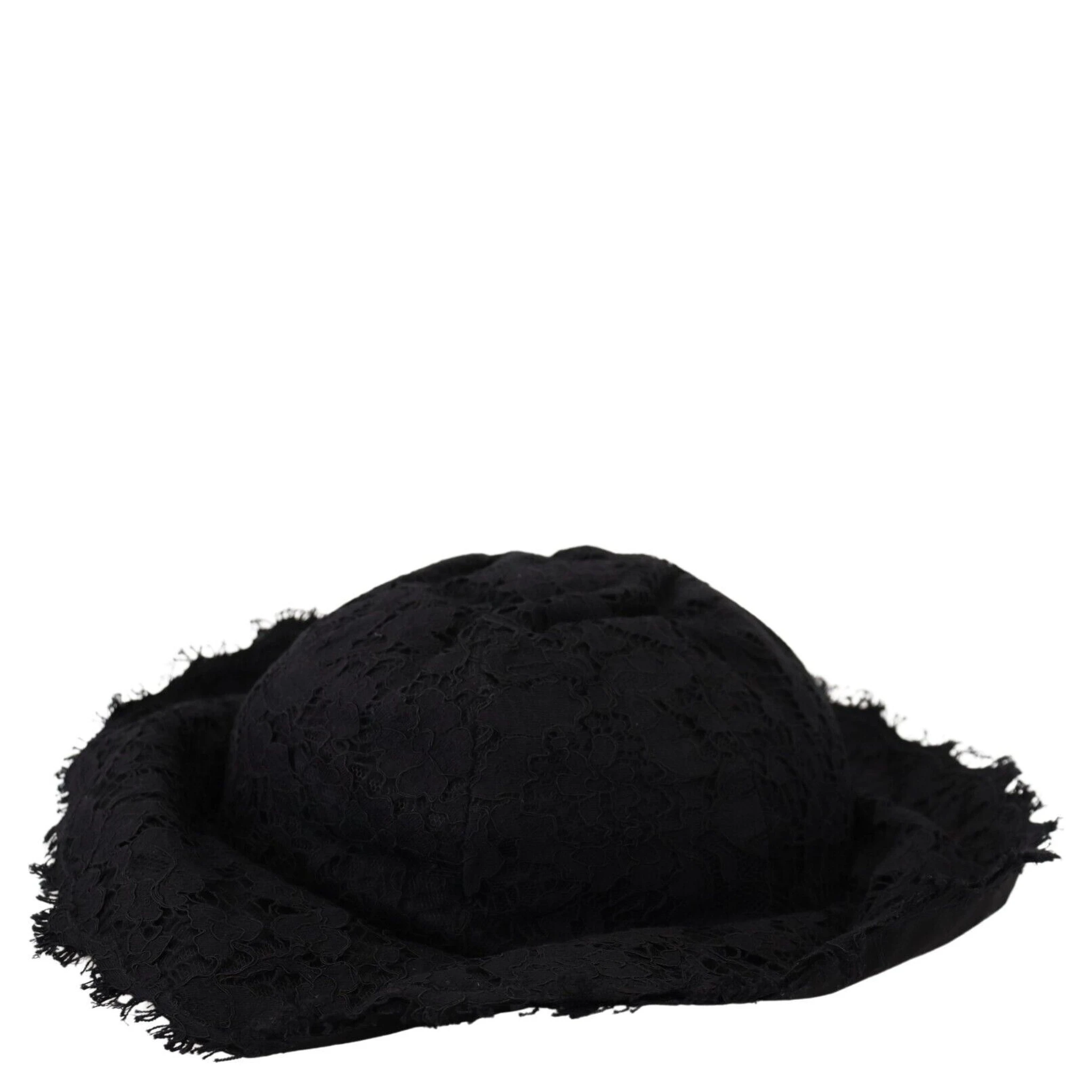 Black Cotton Wide Brim Shade Hat