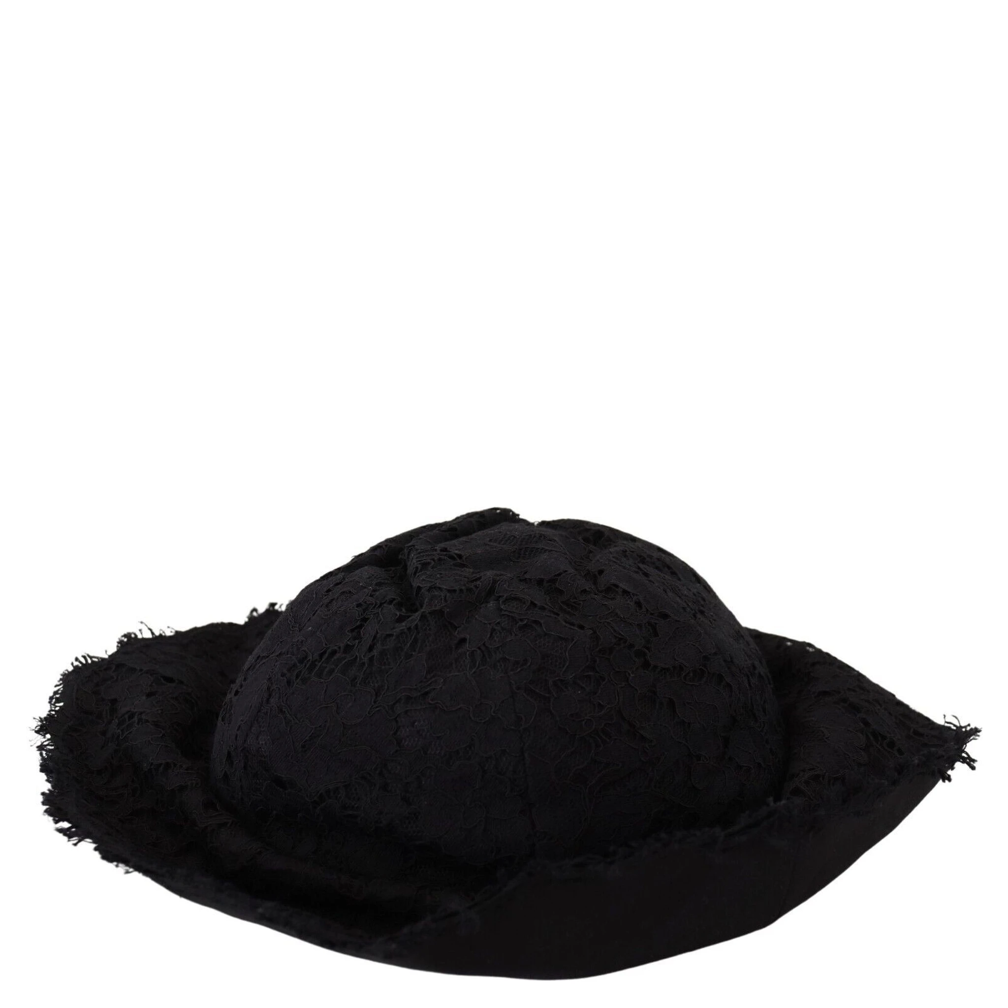 Black Cotton Wide Brim Shade Hat