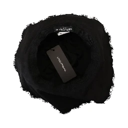 Black Cotton Wide Brim Shade Hat