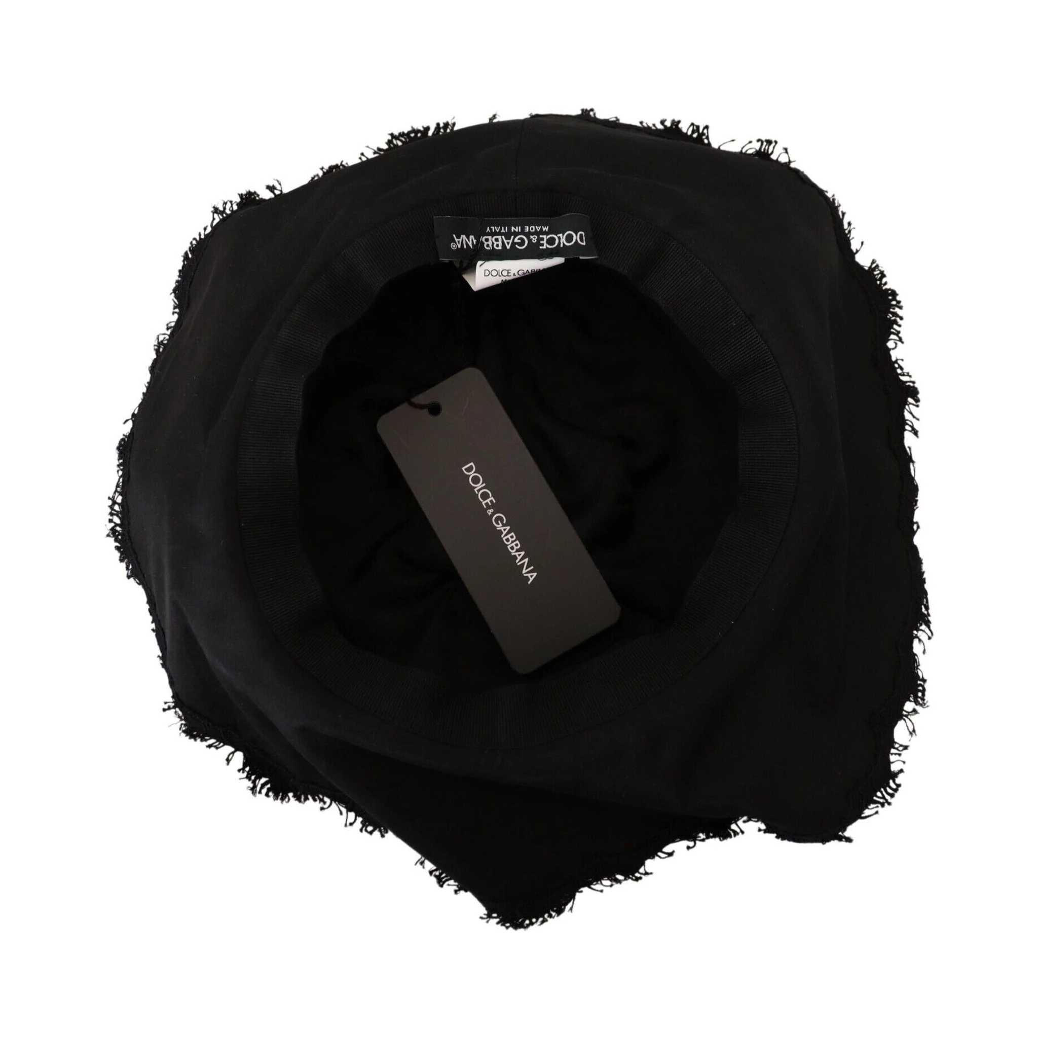 Black Cotton Wide Brim Shade Hat