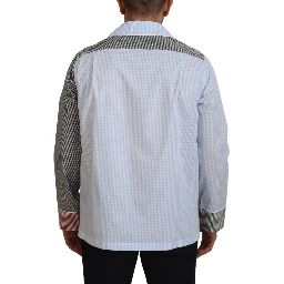 Multicolor Patchwork Cotton Long Sleeves Shirt