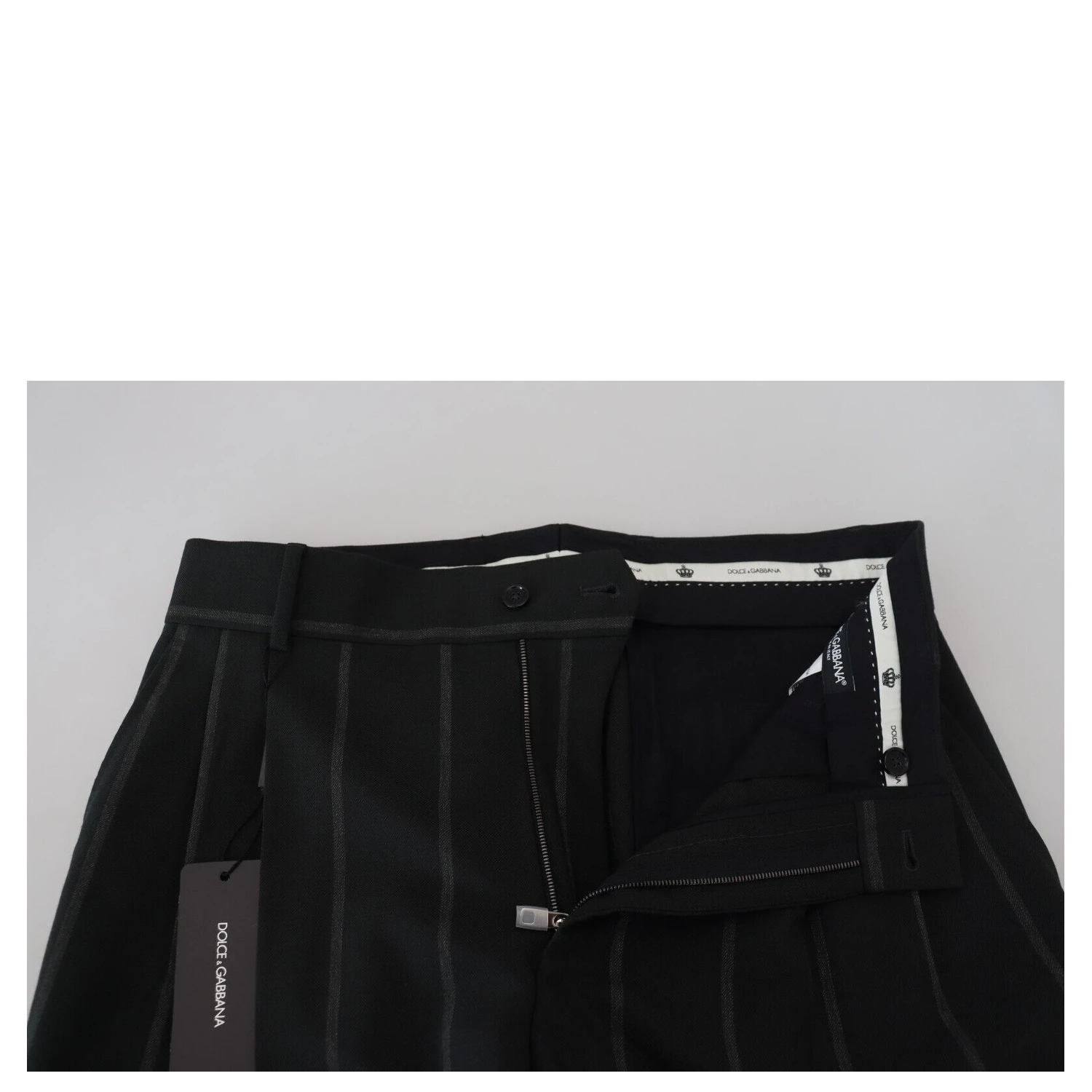 Black Striped Men Trousers Cotton Pants