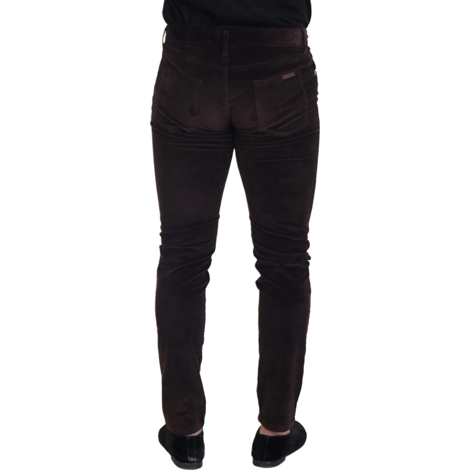 Brown Corduroy Men Casual Trouser Pants