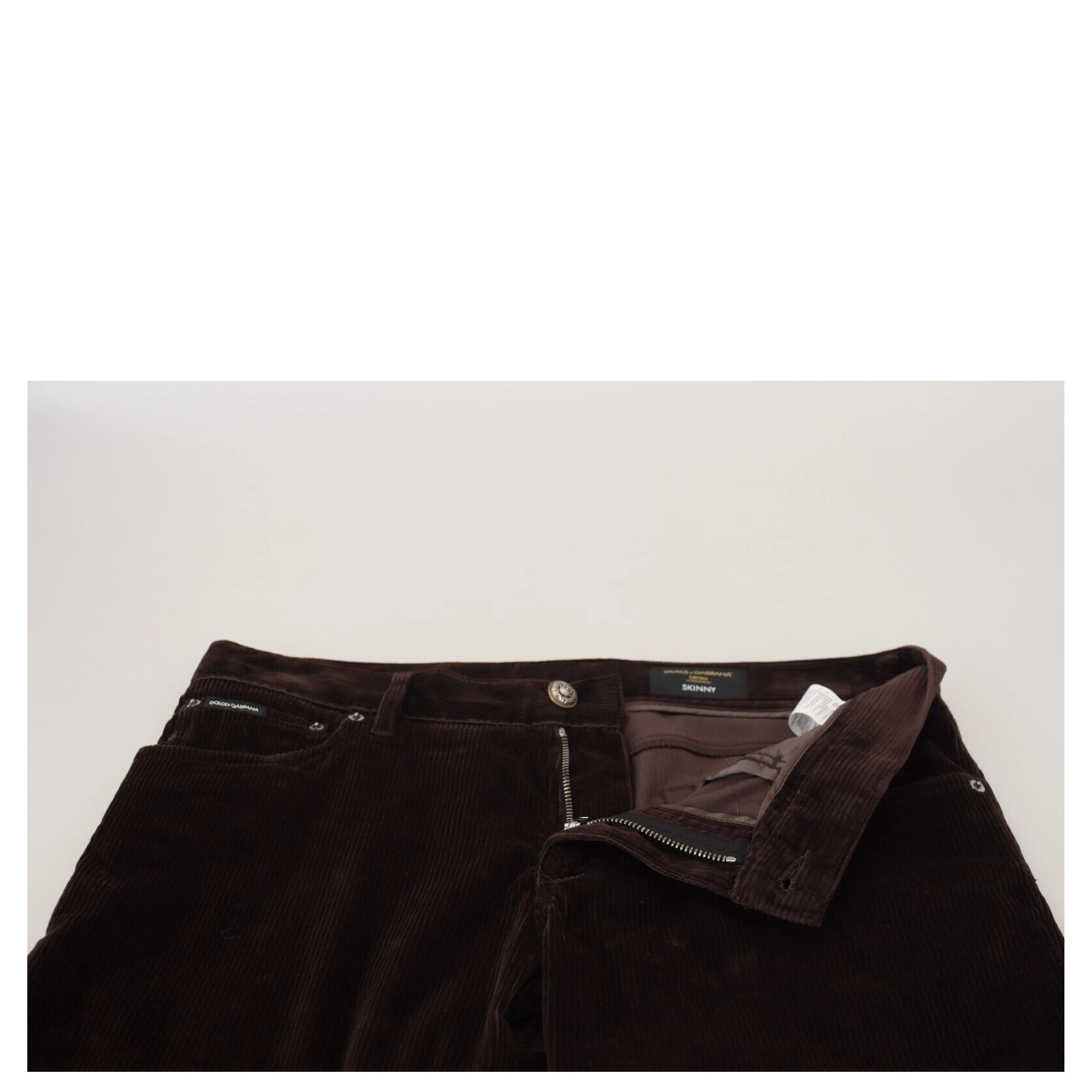 Brown Corduroy Men Casual Trouser Pants