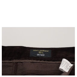 Brown Corduroy Men Casual Trouser Pants
