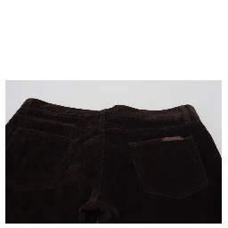 Brown Corduroy Men Casual Trouser Pants