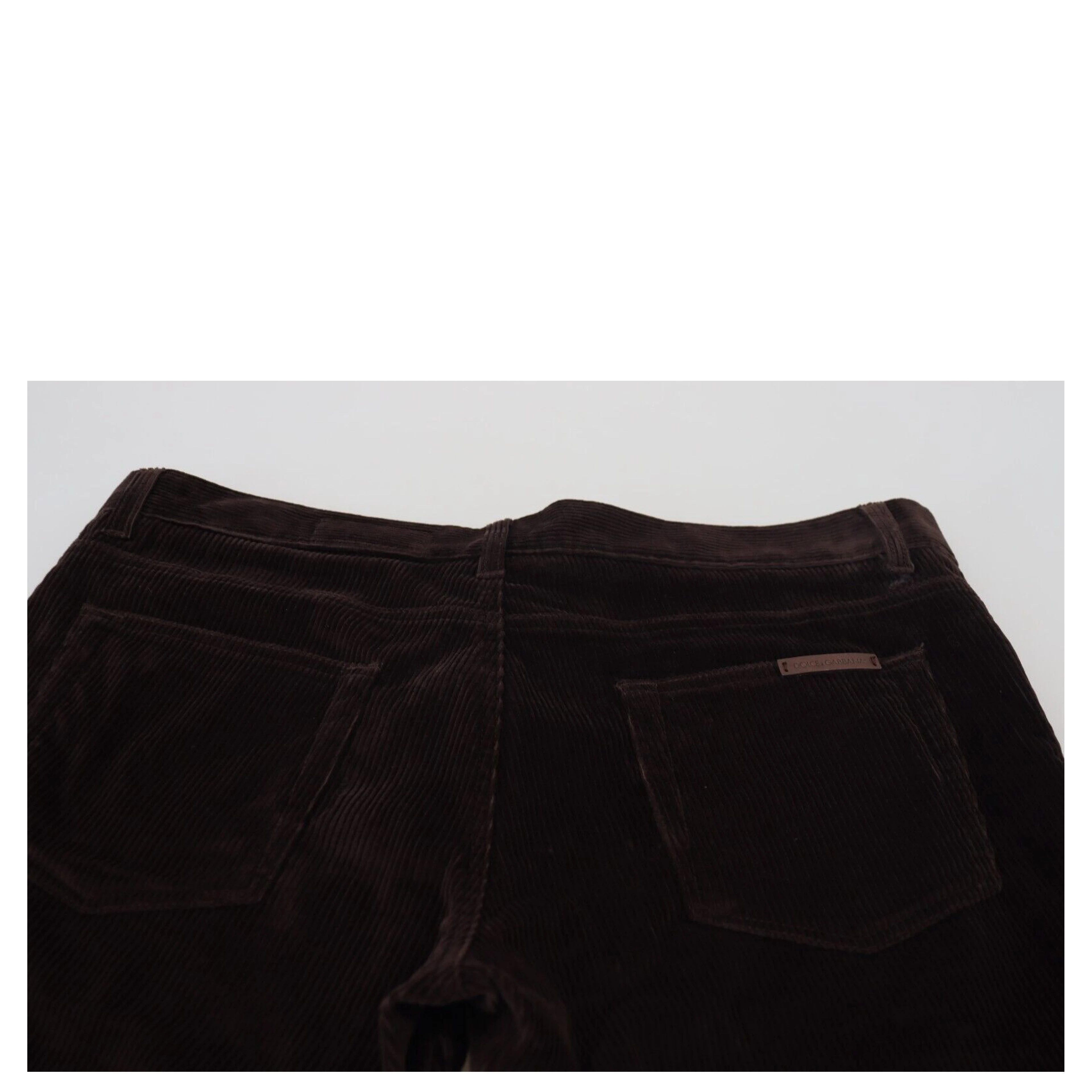 Brown Corduroy Men Casual Trouser Pants