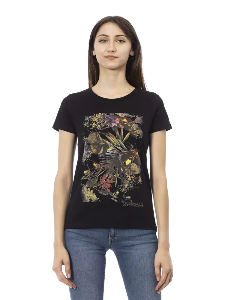 Black Cotton T-Shirt