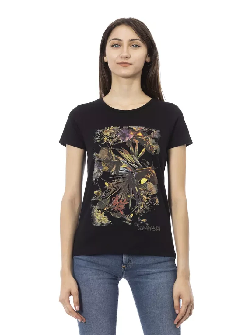 Black Cotton T-Shirt