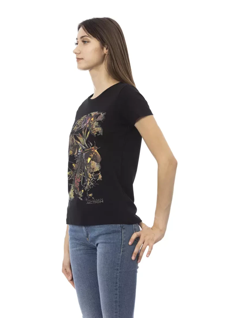 Black Cotton T-Shirt