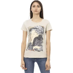 Beige Cotton T-Shirt