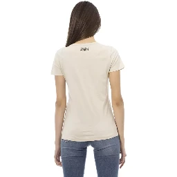 Beige Cotton T-Shirt