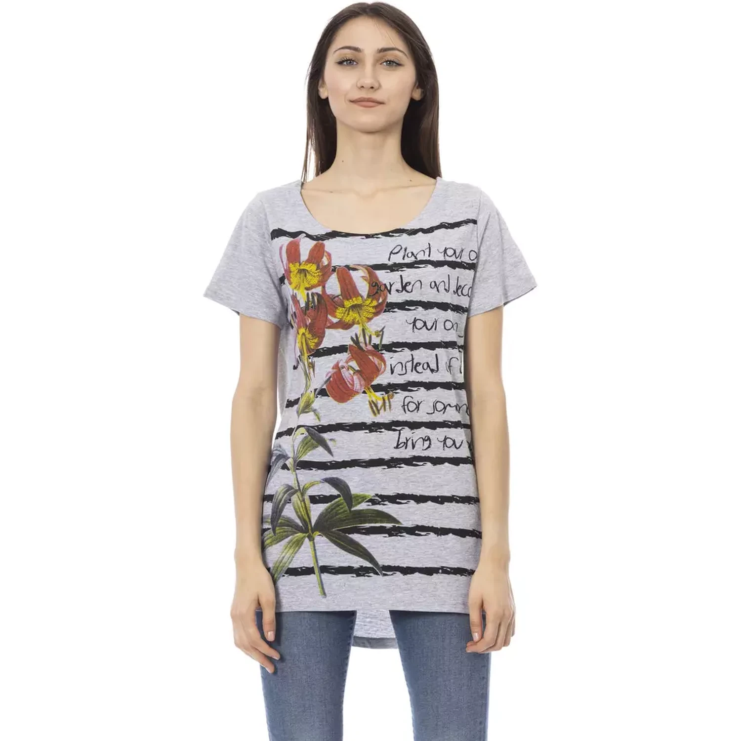 Gray Cotton T-Shirt