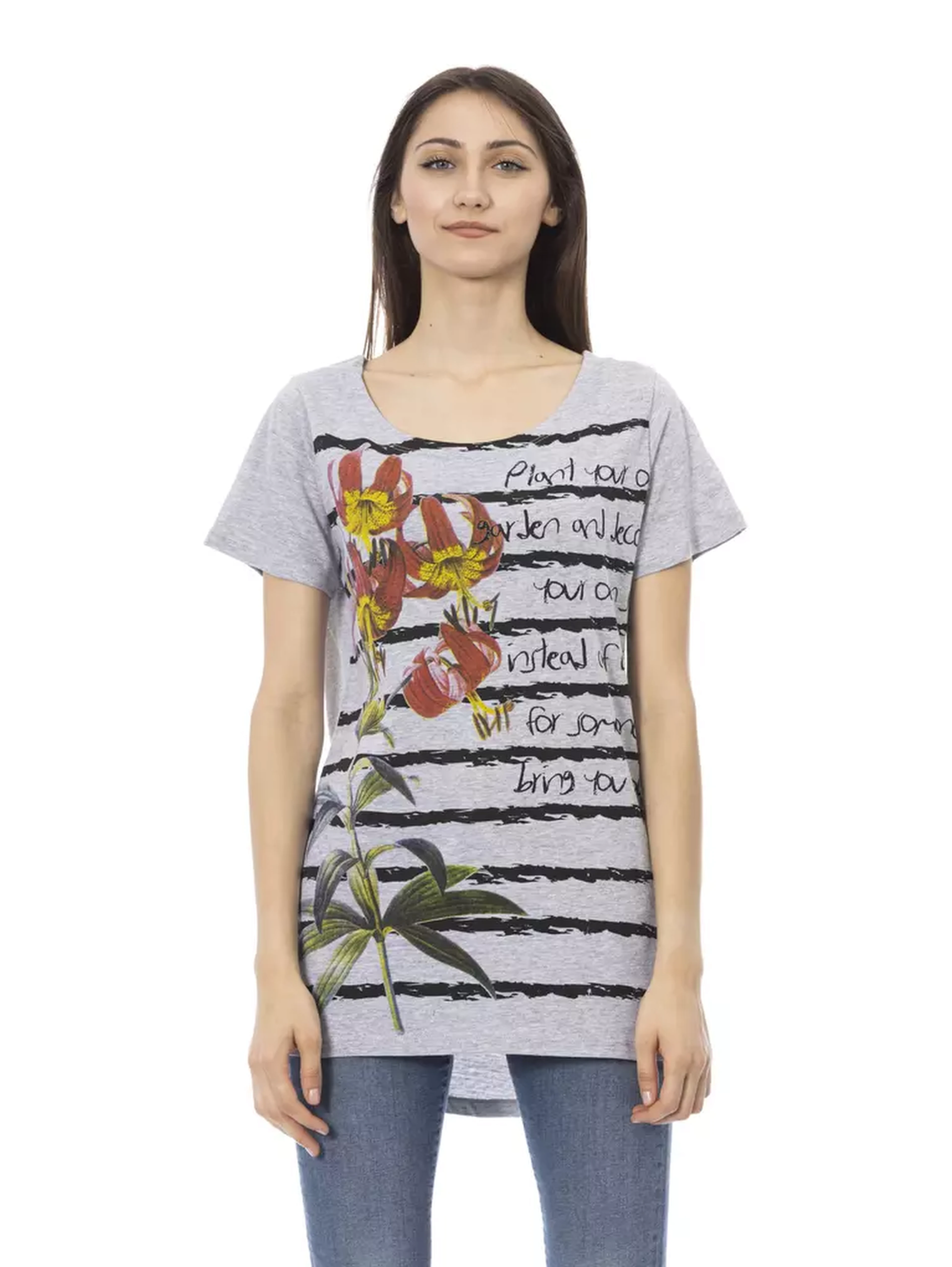 Gray Cotton T-Shirt