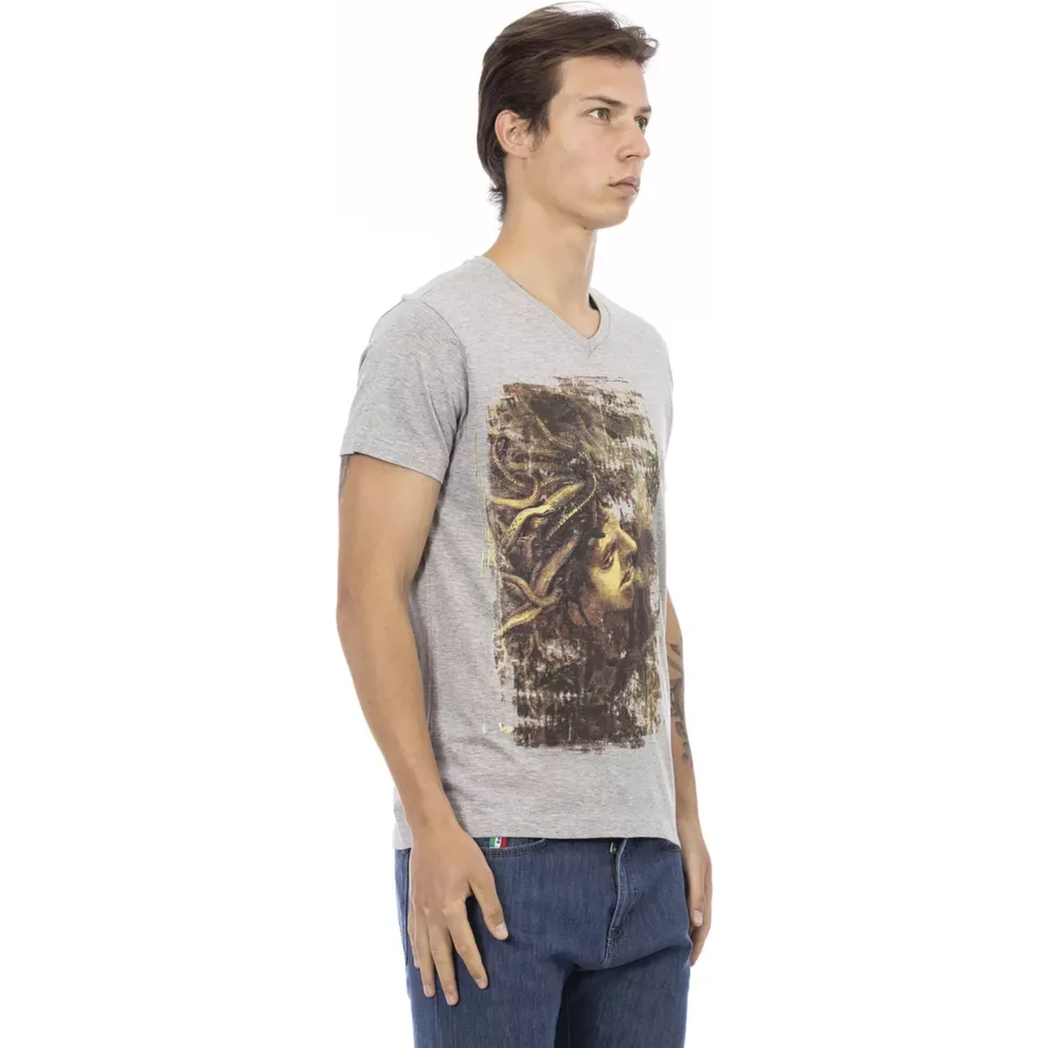 Gray Cotton T-Shirt