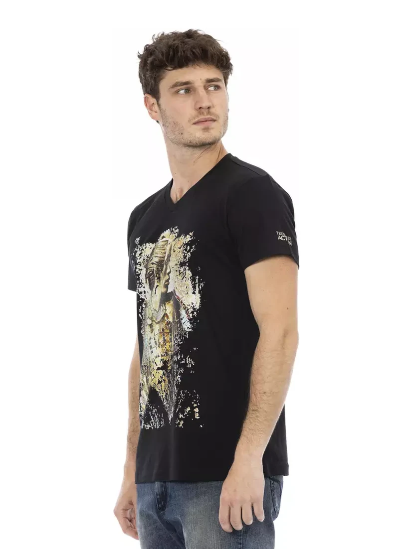 Black Cotton T-Shirt