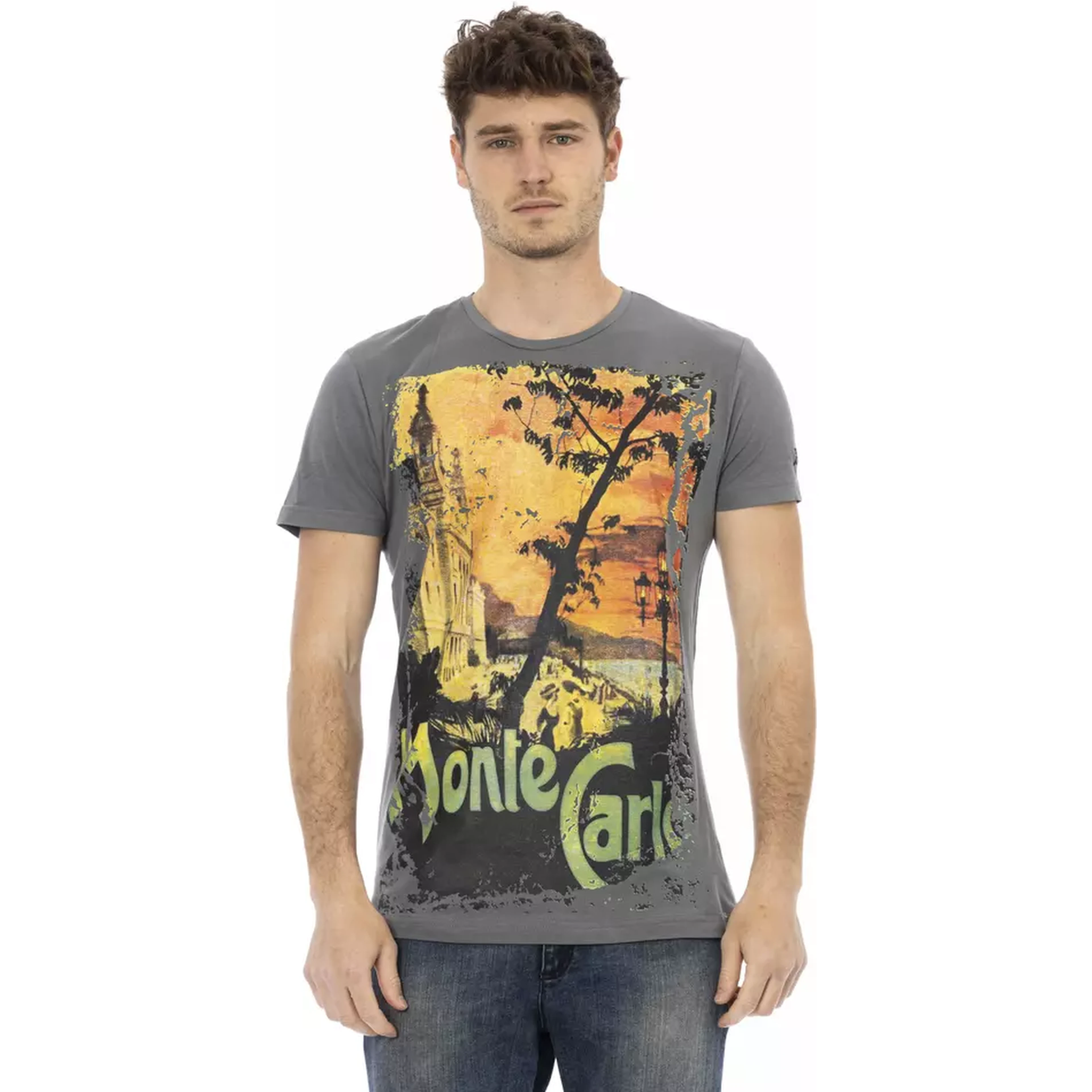 Gray Cotton T-Shirt