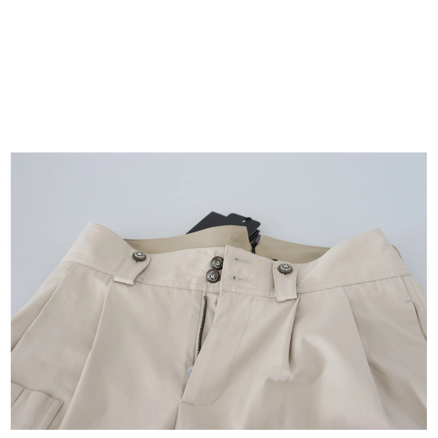 Beige High Waist Women Pants