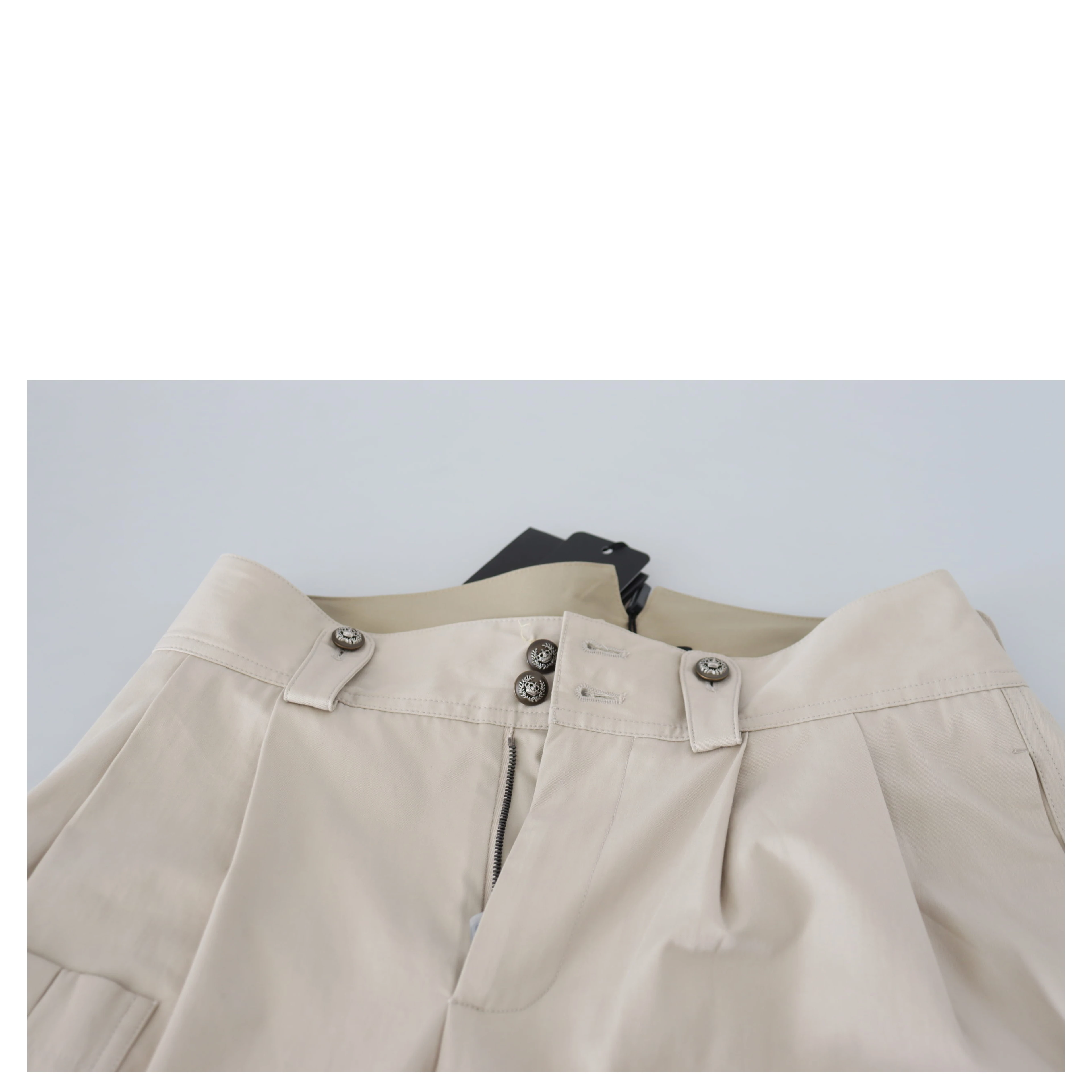Beige High Waist Women Pants