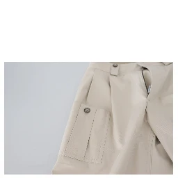 Beige High Waist Women Pants